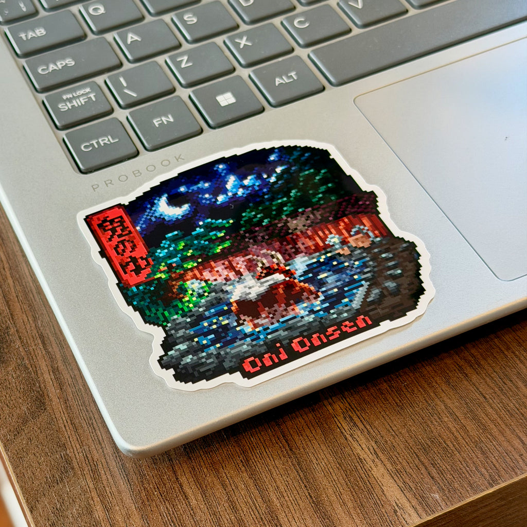 Oni Onsen Sticker