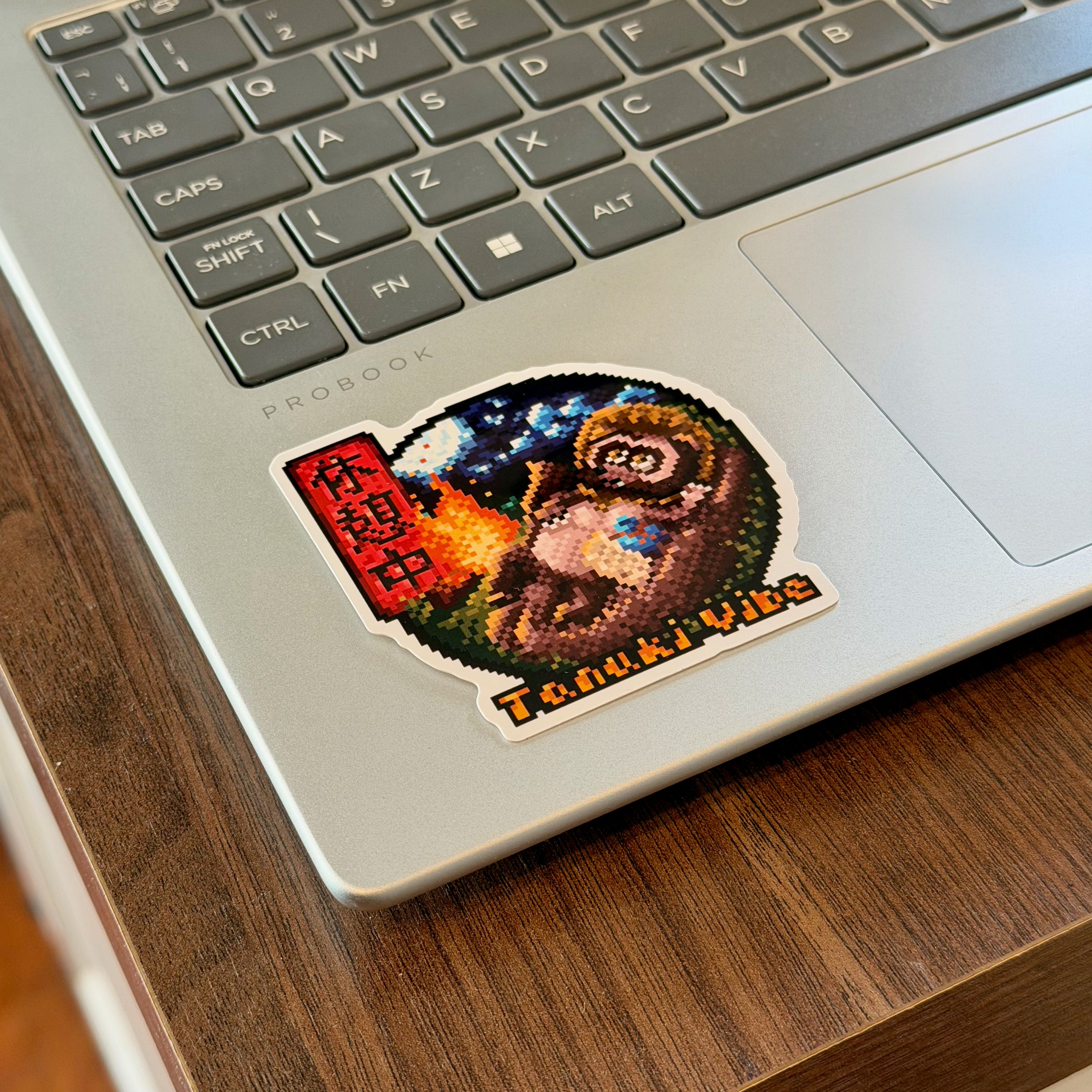 Tanuki Vibe Sticker