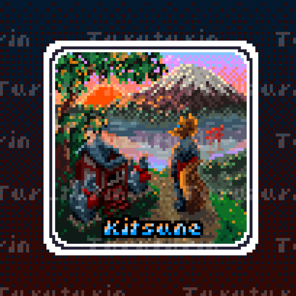 Kitsune Sticker