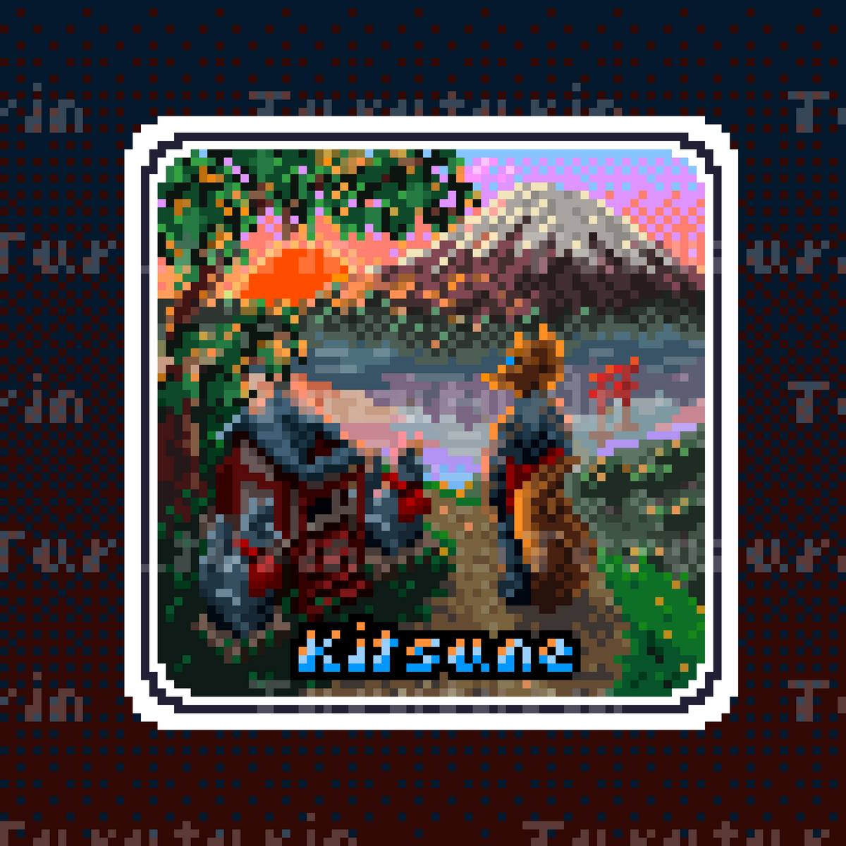 Kitsune Sticker