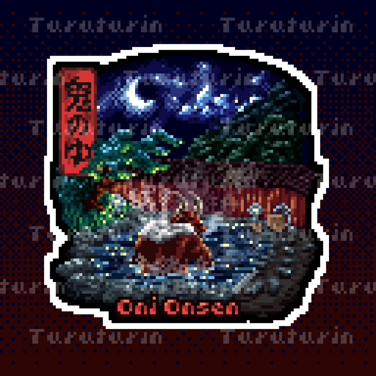 Oni Onsen Sticker
