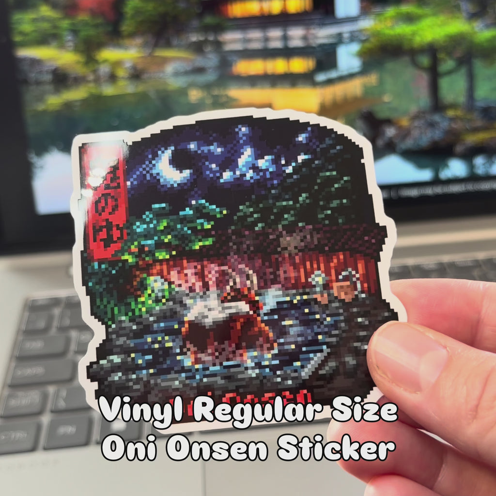 Oni Onsen Sticker
