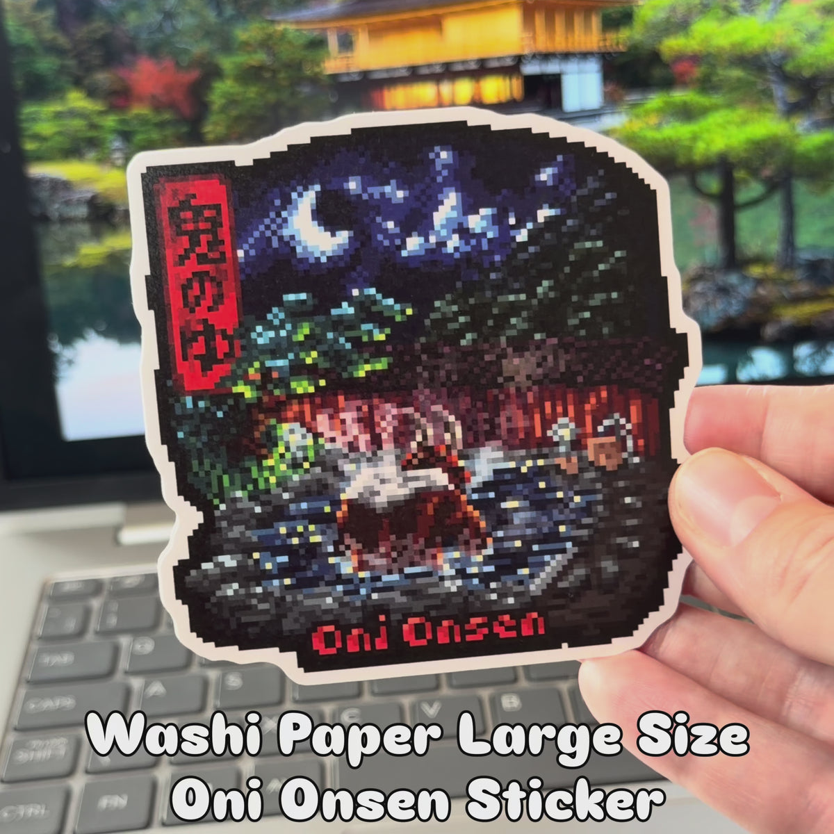 Oni Onsen Sticker